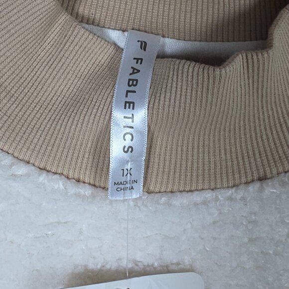 Fabletics Sweater Womens Size 1X Malia Polar Fleece Pullover Ultra Cozy Sherpa - Picture 11 of 12